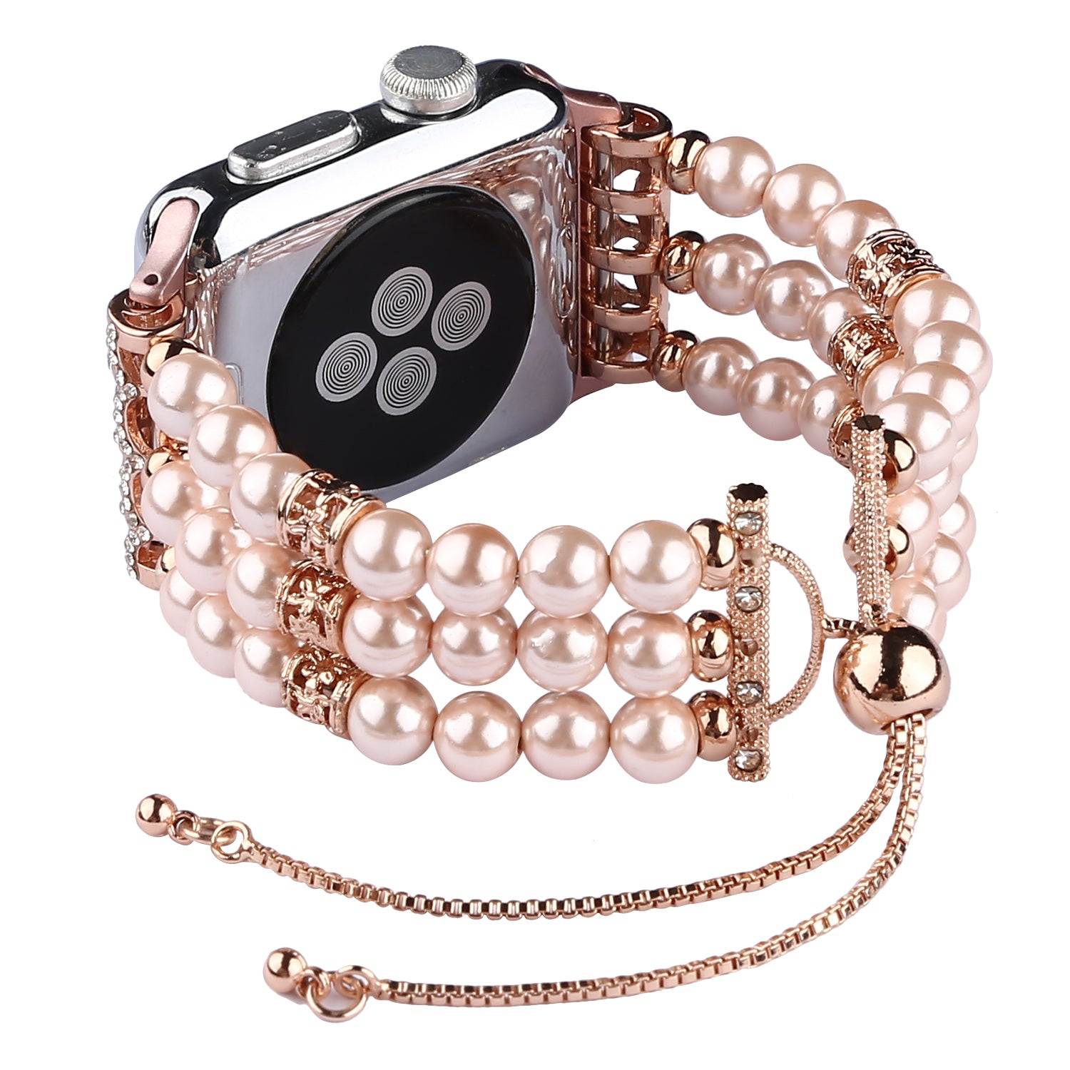 Stylish Agate Pearl Watch Strap Replacement Band for Apple Watch Series 9 8 7 41mm 6 5 4 SE (2023) SE(2022) SE 40mm 3 2 1 38mm Stylish Agate Pearl Watch Strap Replacement Band for Apple Watch Series 9 8 7 41mm 6 5 4 SE (2023) SE(2022) SE 40mm 3 2 1 38mm